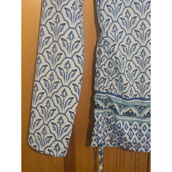 Cabana Life Girls Rash Guard Size 10 Swim Shirt Blue Embroidered Long Sleeve - Picture 8 of 15